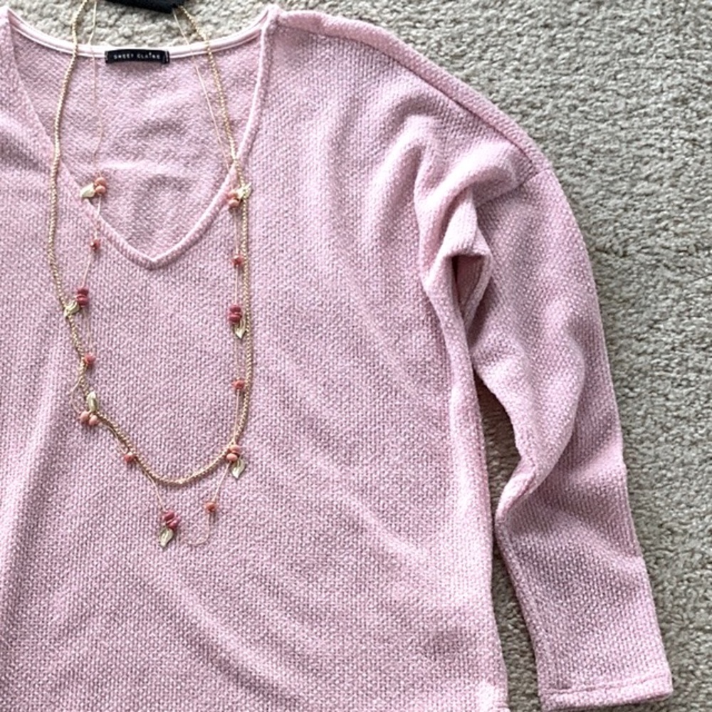 Super Soft, Pink Long Sleeve Top - Picture 5 of 7